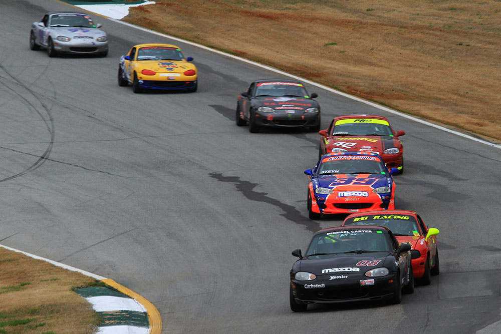 2017 Road Atlanta Majors - Michael Carter leads Selin Rollan Danny Steyn, Preston Pardus, Cliff Brown Skip Brock and Kyle Webb